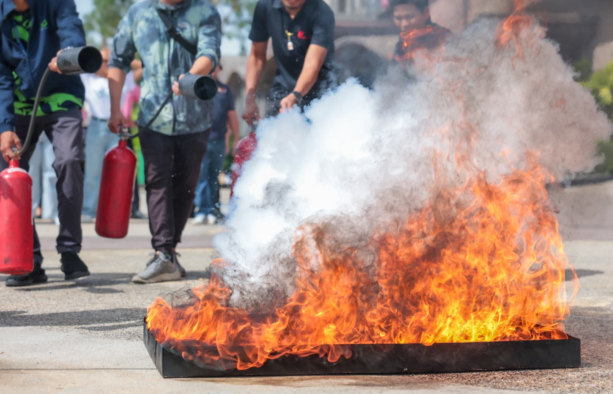 Treinamento de combate a incêndio